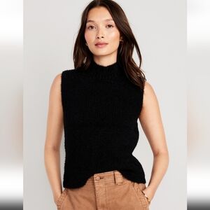 Mock Neck Sleeveless Sweater